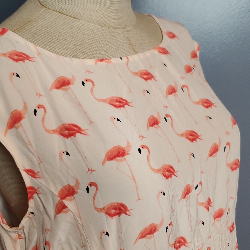 Kate Spade Flamingo Dress with pockets Size 2 - Picture 5 of 16